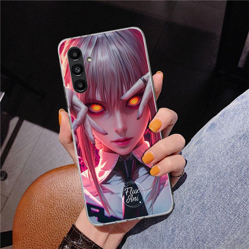 C-Chainsaw Mans Makima Phone Case For Samsung Galaxy A17 A16 A15 A14 A13 A57 A56 A55 A54 A53 A37 A36 A35 A34 A33 A26 A25 A24 A23