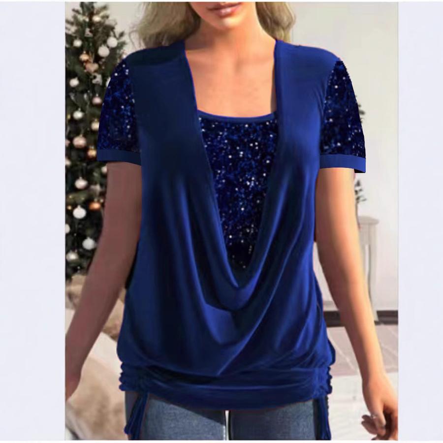 Летне-осенний новый стиль повседневная мода топ из двух частей женская футболка