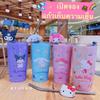 Нетоксичный 600 мл Термокружка Sanrio Кавайная Хелло Китти Куроми Мелоди Студенческий Детский Подарок Аниме Мультфильм Милый Портативный Соломинка Большая Вместимость