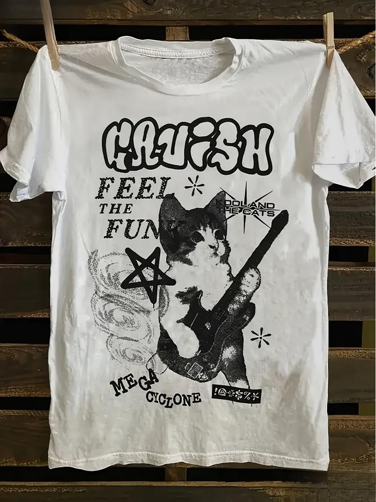 Vintage Punk Graphic Tshirt A Retro Music Tee Featuring The Lyrics Hush Feel The Fun And I Feel So Alone