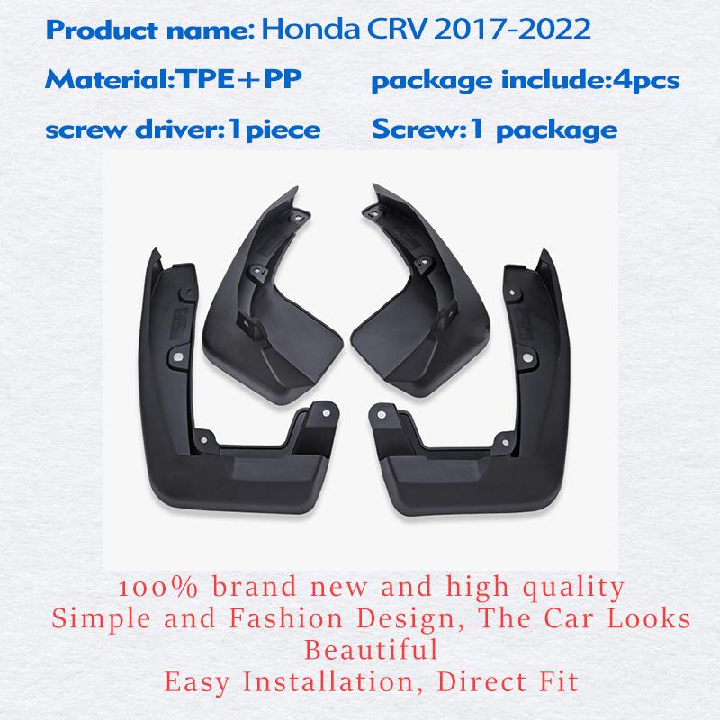 2017-передние и задние 4 шт. для Honda CRV CR-V брызговики на крыло, брызговик, брызговик, автомобильные аксессуары, авто стиль