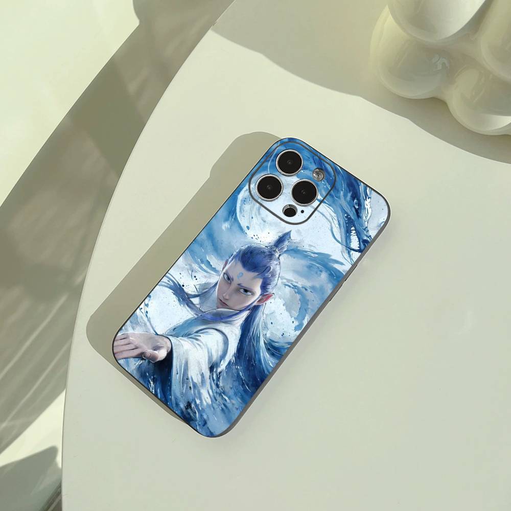 Горячий аниме чехол для телефона N-Z-Ne-zha для iPhone 17,16,15,14,13,12,11 Pro Max,16/15/14Plus,XS Мягкая черная крышка
