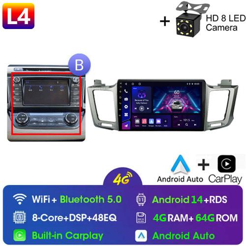 Для Toyota RAV4 Rav 4 XA40 2012 - 2018 Android Car Radio Multimidia Video Player Navigation GPS Carplay Touch Screen Auto Stereo