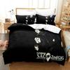 Комплект постельного белья Ghost In The Shell Single Twin Full Queen King Size Bed Set Adult Kids Bedroom Duvetcover Sets 3D Anime Bed Shelf Set