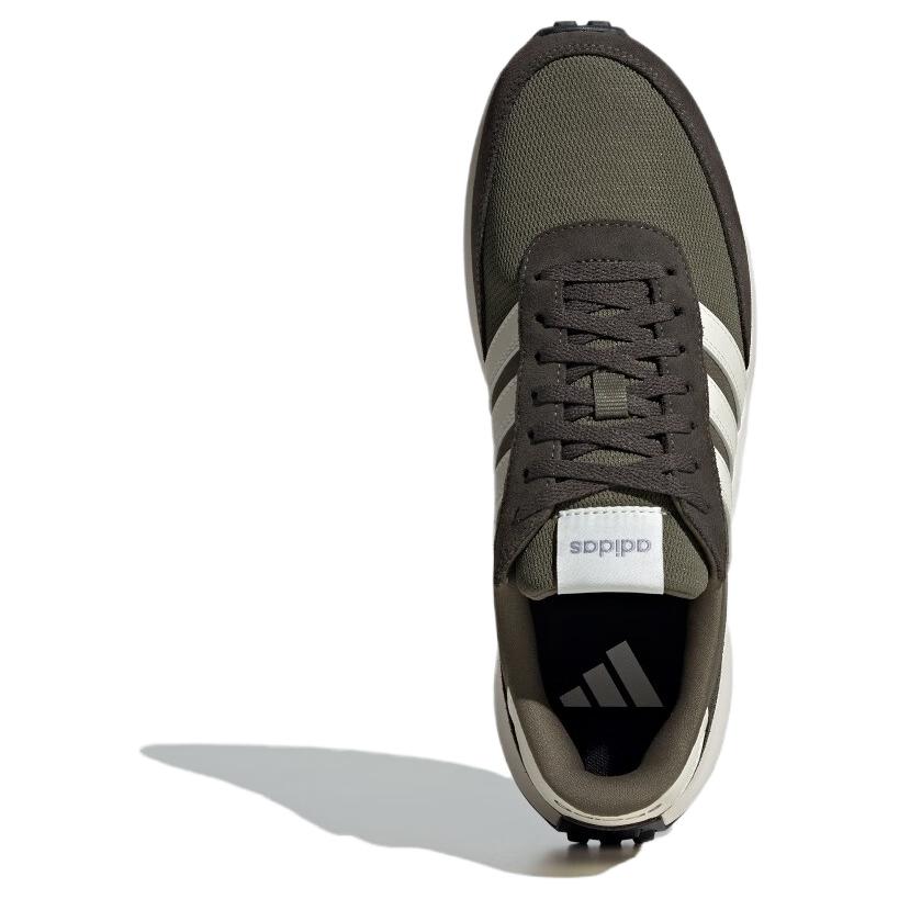 adidas Кроссовки Run 70S Нескользящие Износостойкие Низкие Повседневные Для Бега Мужские Оливково-Зеленые ID1289