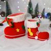 Christmas Series 3 Style Sizes Candy Boots Santa Claus Flocking Boots Stockings Candy Gift Box Home Party Decoration Supplies