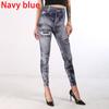 Сексуальные эластичные леггинсы с искусственной имитацией джинсов, штаны с высокой талией, тонкие леггинсы для фитнеса, спортивные леггинсы пуш-ап для женщин