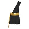 Mens One Shoulder Ruffle Dress Metallic Ruched Belt Ancient Greek Costume Halloween Stage Performance Outfit