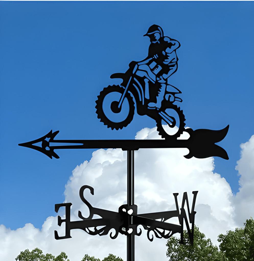 Декоративный железный флюгер - наружное украшение для металлической крыши
