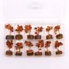 Carnelian Gemstone Tree With Wood Base 15 Stones