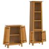 2 Piece Bathroom Furniture Set Solid Pine Wood