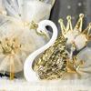 Decorative Table Baking Decoration Swan Figurine Anniversary Ornament Cake Topper Miniatures