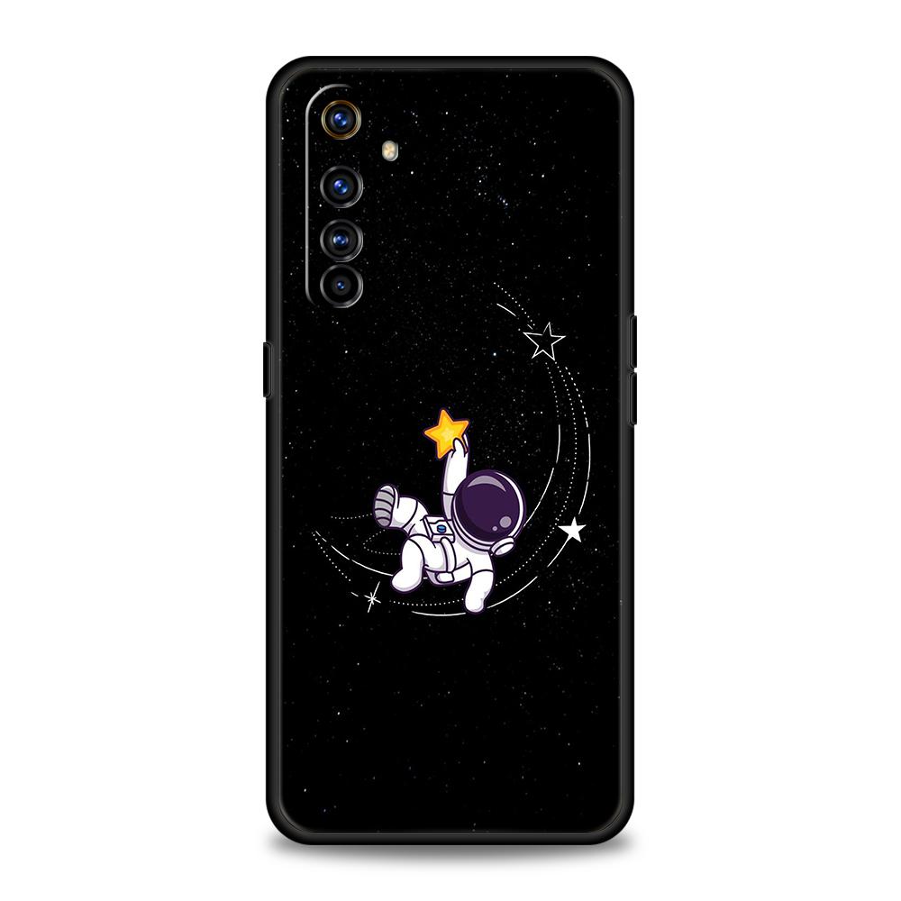 Милый чехол для телефона с астронавтом для Realme 13 12 11 10 9 8 5G 7 C25 C35 GT5 GT3 GT2 Pro Plus Для Realme GT Neo 2 3 3T 5 Чехол