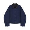WE11DONE Zip Collar Long Sleeve Jacket Unisex jackets Navy-Blue WD-JP2-24-036-U-NV