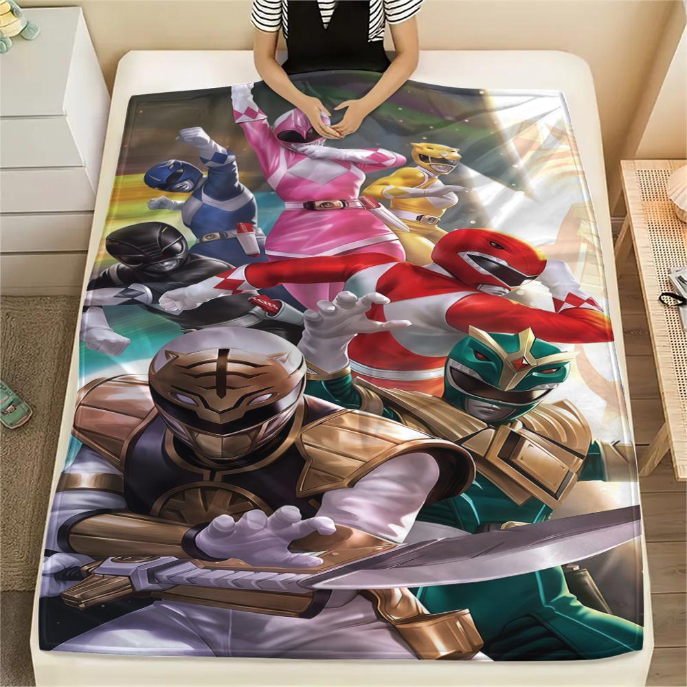Super Sentai Soft Flannel Blanket, Print for Bedrooms Sofas Beds, Suitable for Travel Picnic Chair -HE73