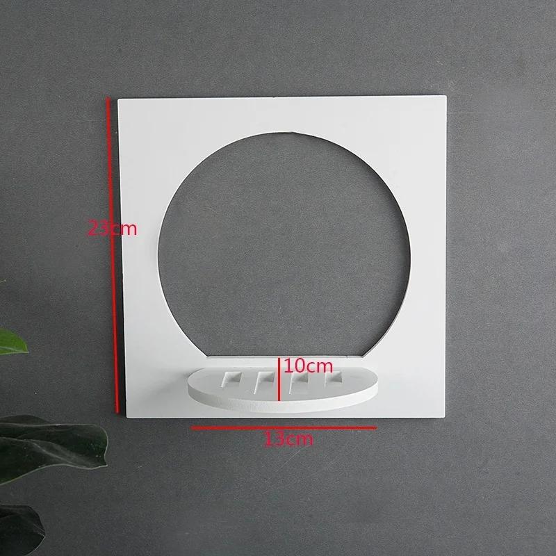 Simple Opening Free Punching Rack Simple Flower Stand Potted Bedroom Wall Hanging Decoration Home Suction Cup Rack