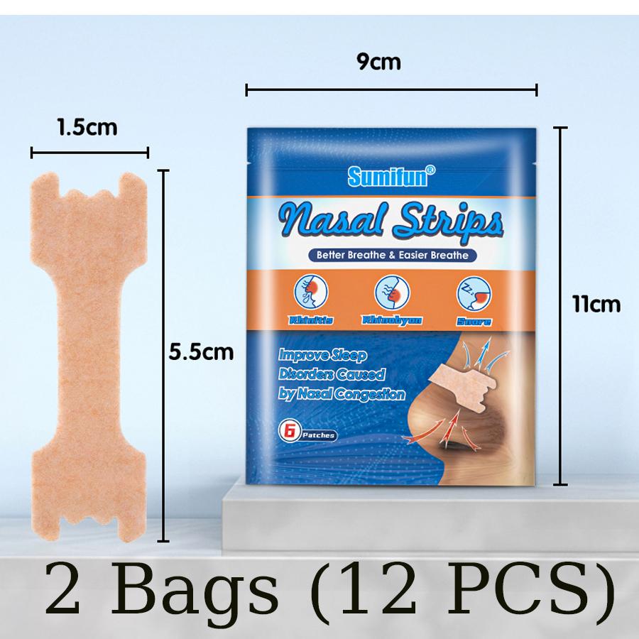 Sumifun 6/12/30 Pcs Anti-snoring Strips Easier To Breathe Help Breathing Reduce Snoring Nasal Strips Better Sleep Breathe Health Care