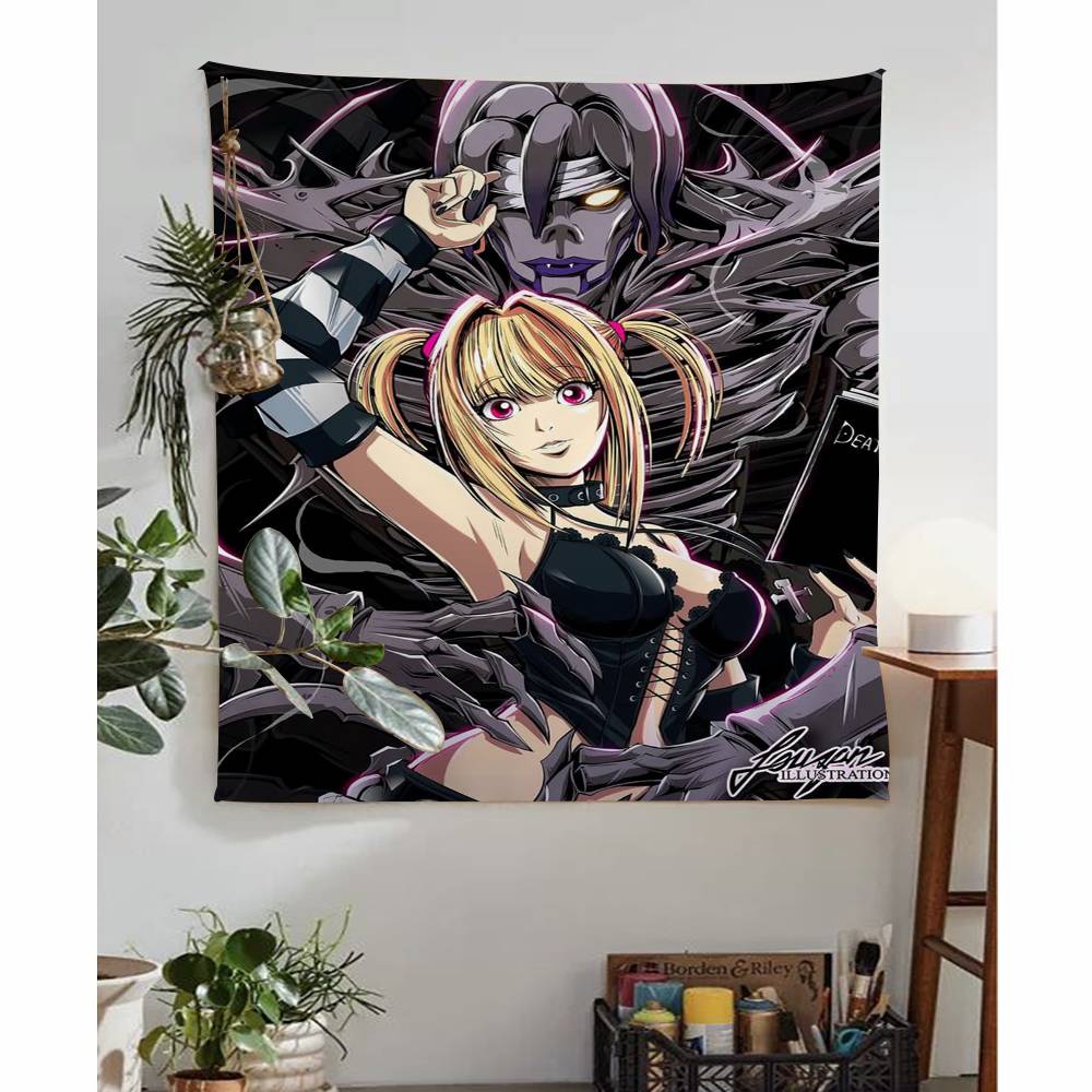 Hot Anime Death Note16 Hippie Wall Hanging Tapestries Bohemian Wall Tapestries Mandala INS Home Decor