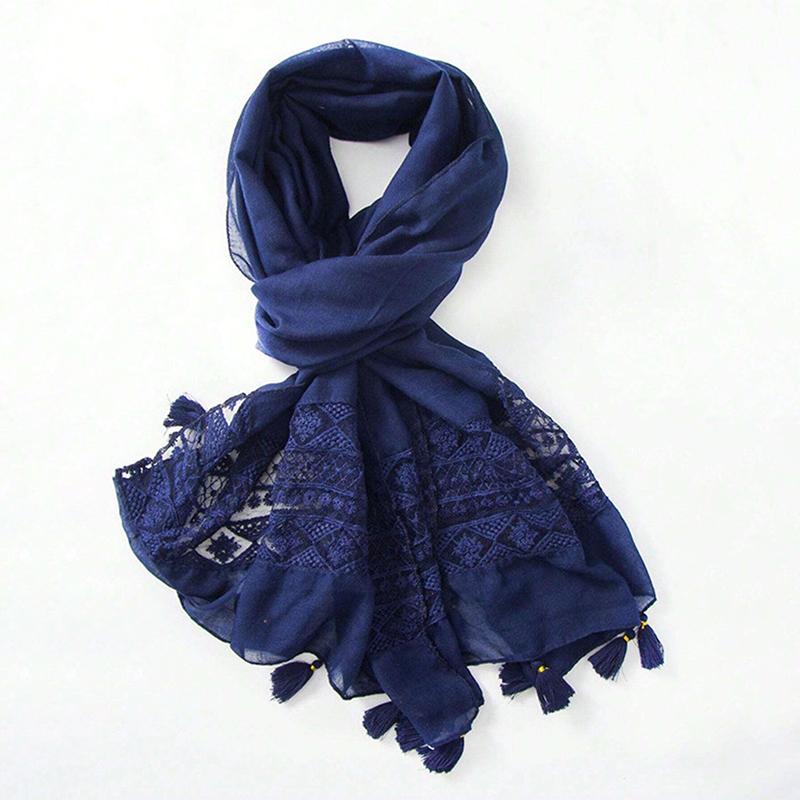 Осенняя мода бренд богемный этнический цветочный кисточка вискозная шаль шарф леди мягкая пашмина хиджабы и накидки буфандас мусульманский Sjaal