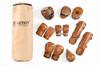 Suspended boxing bag made of genuine leather Retro Tan Classic Evolution TG-110