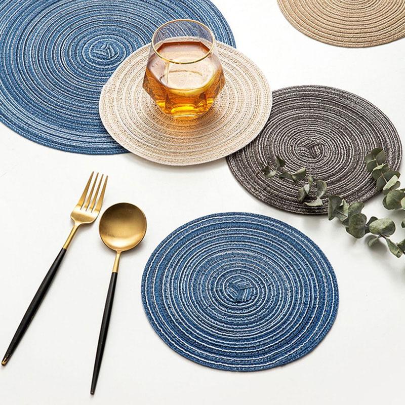 1 шт круглый термостойкий противоскользящий коврик нескользящий кухонный стол украшение обеденный стол коврик