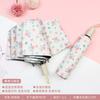 Милый складной зонт для девочек с черным покрытием для защиты от солнца и УФ-лучей, ручной и полностью автоматический, двойного назначения для солнца и дождя