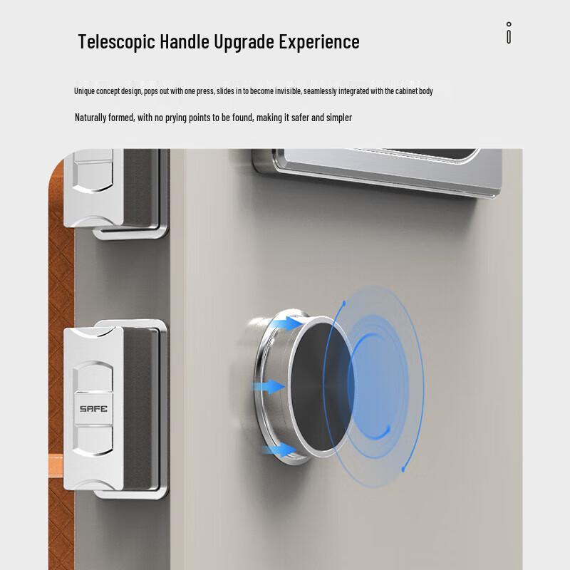 Tiger Brand Jingqi Series 45cm Fingerprint Smart Safe