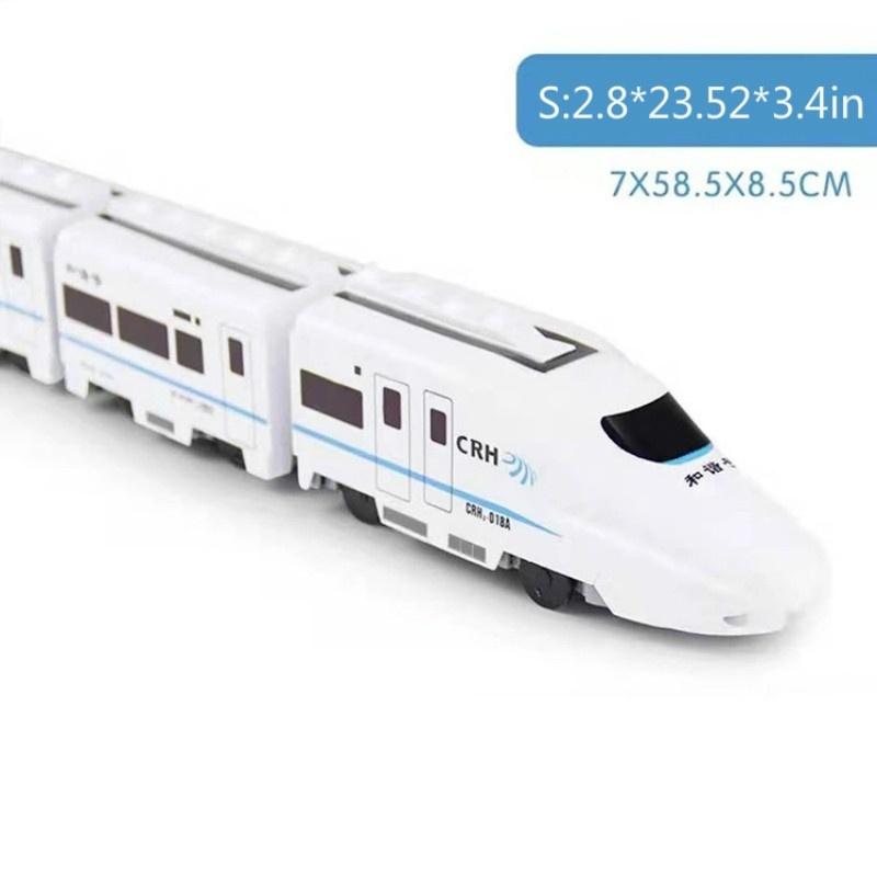 Simulation of High-speed Rail Train Electric Sound Light Small Train Model Boys and Girls Children's Toys