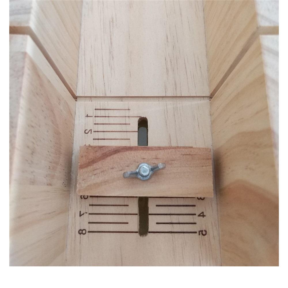 Professional 1200ml Rectangular Soap Mold Kit with Silicone Mould,Wooden Box,Lid & Cutter for DIY Handmade Soap Making,Crafts and Gifts