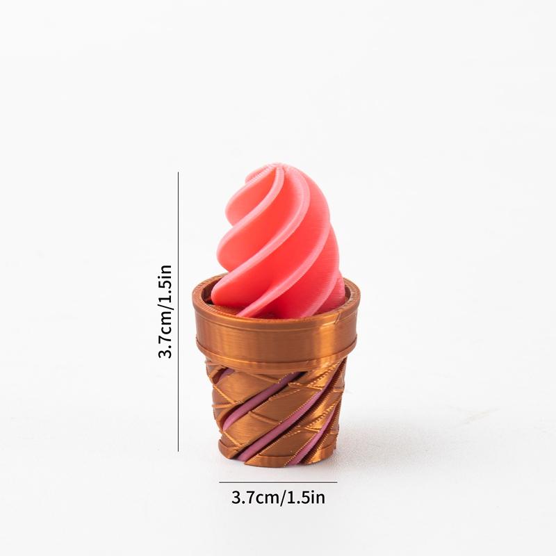 3D Printed Spiral Cone Impossible Passthrough Fidget Toy Three-Dimensional Spiral Decompression Spinning Ornament Relief Toys