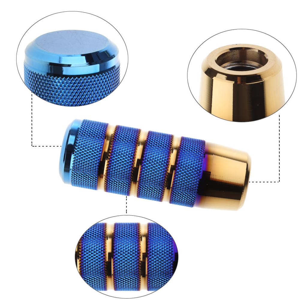 3.7'' Shift Knob, Aluminum Alloy Weighted Gear Lever Metal Stick Shifter Handle Fit Most Manual Vehicle