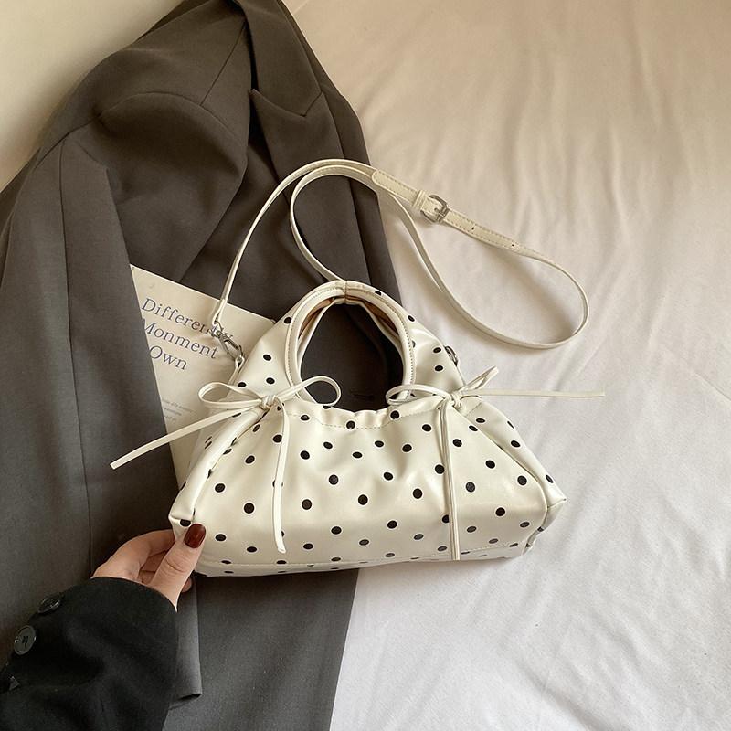 Сумка в горошек Сладкий бант Bolsos mujer Сумки через плечо для женщин Многофункциональная Bolsa Складчатая сумка-облако Sac Femme Портативная сумка
