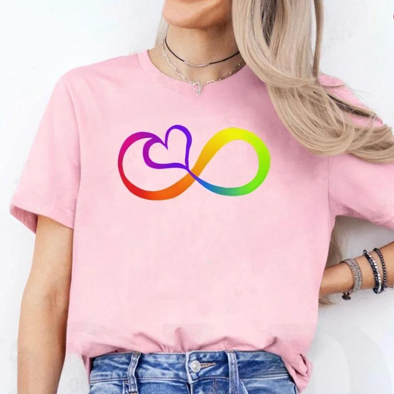 Autism Infinitas Design Unisex Tshirt Autism Awareness Month Tshirt Summer Graphic Fashion Casual Female T Shirts Unisex Clothing