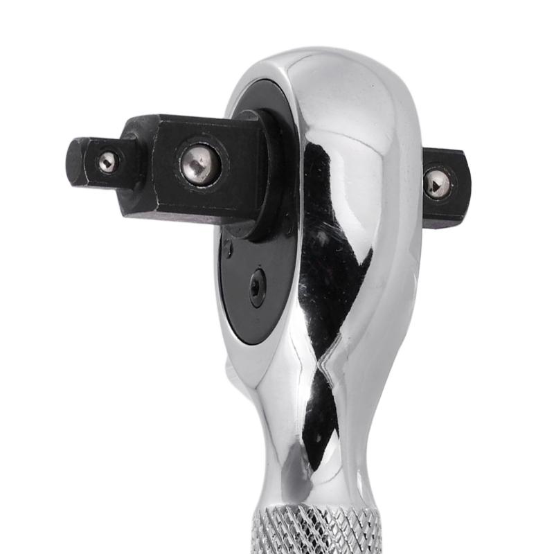 Быстросъемная реверсивная трещотка 1/4", 3/8", 1/2" Приводной трещоточный ключ, Квадратный приводной торцевой ключ с 72 зубьями