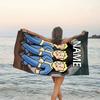 1pc NUKA-BOMBS Fallout Beach Towel with Custom Name, Beach/Swimming/Bath/Picnic/Camping Towel, Suitable for Seaside Beaches