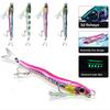 Treble Hook Glow Jig Speed Falling Hard Bait Fast Sinking Jigging Bait  Pesca Fishing