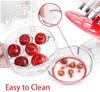 Cherry Pitter Brighoot Multi Cherry Pitter Tool Cherries Corer with Lock Design for Making Cherry Jam Six cherries at one time