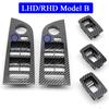 LHD RHD автомобильный подлокотник из углеродного волокна, панель переключателя подъема окна, замена внешней крышки для BMW 3 серии E90 E91 316 318 320 325