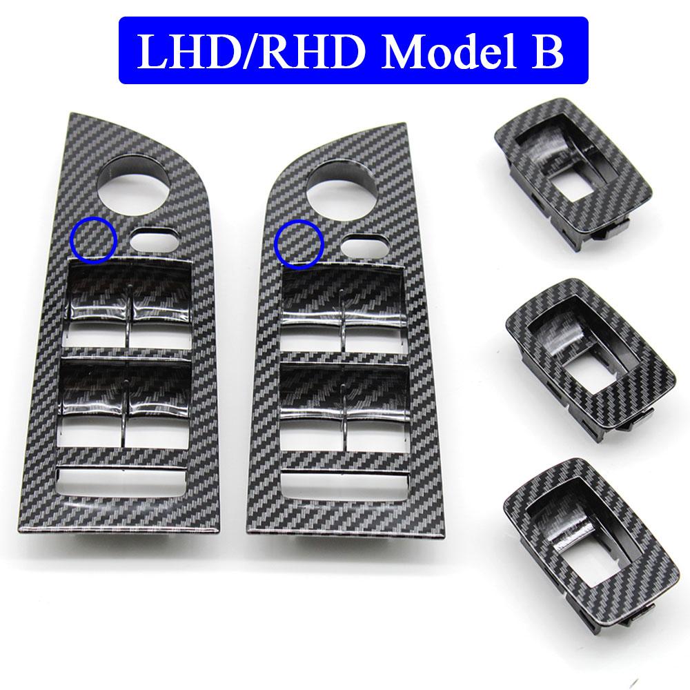 LHD RHD автомобильный подлокотник из углеродного волокна, панель переключателя подъема окна, замена внешней крышки для BMW 3 серии E90 E91 316 318 320 325