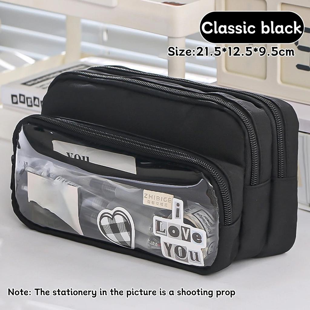 1шт. Многофункциональный креативный пенал большой вместимости с высоким внешним видом, простой и удобный пенал