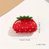 1 шт. Милая маленькая заколка для волос с клубничкой, мини-заколка для полупучка, модная заколка для хвоста, женский повседневный праздничный аксессуар для волос
