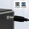 ПВХ Кабель для принтера и сканера USB Type C на USB 2.0 B Интерфейсы Улучшение стабильности сигнала Подходит для различных устройств