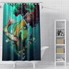 Мультфильм 3D модная черная девушка афроамериканская женщина занавеска для душа сексуальные современные элегантные женские аксессуары для дома