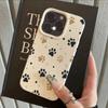 Милый Чехол для Телефона с Рисунком Лапок Животных Для iPhone 17 16 15 14 13 12 11 Pro Max Plus 17 Air XS X XR Ударопрочный Мягкий Задний Чехол