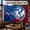 Custom Name Flannel Throw Blanket Crystal Palace Pattern Warm Home Decoration