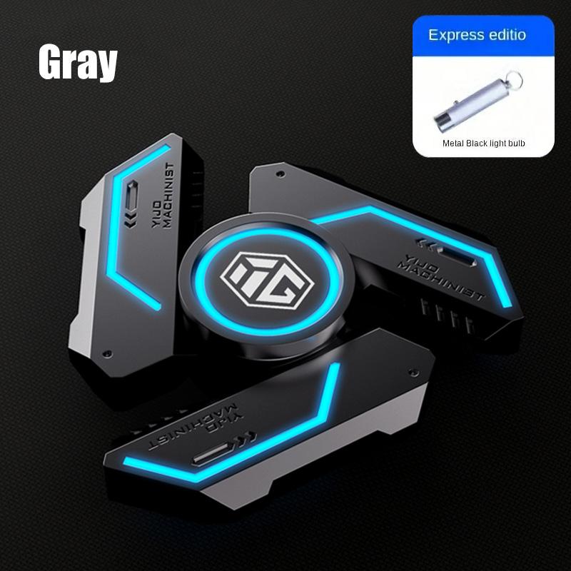 Fidget Spinner Alloy Luminous Light EDC Hand Gyroscope Stress Toys R188 Silent Bearing for Adults Male Kids Toys Birthday Gift