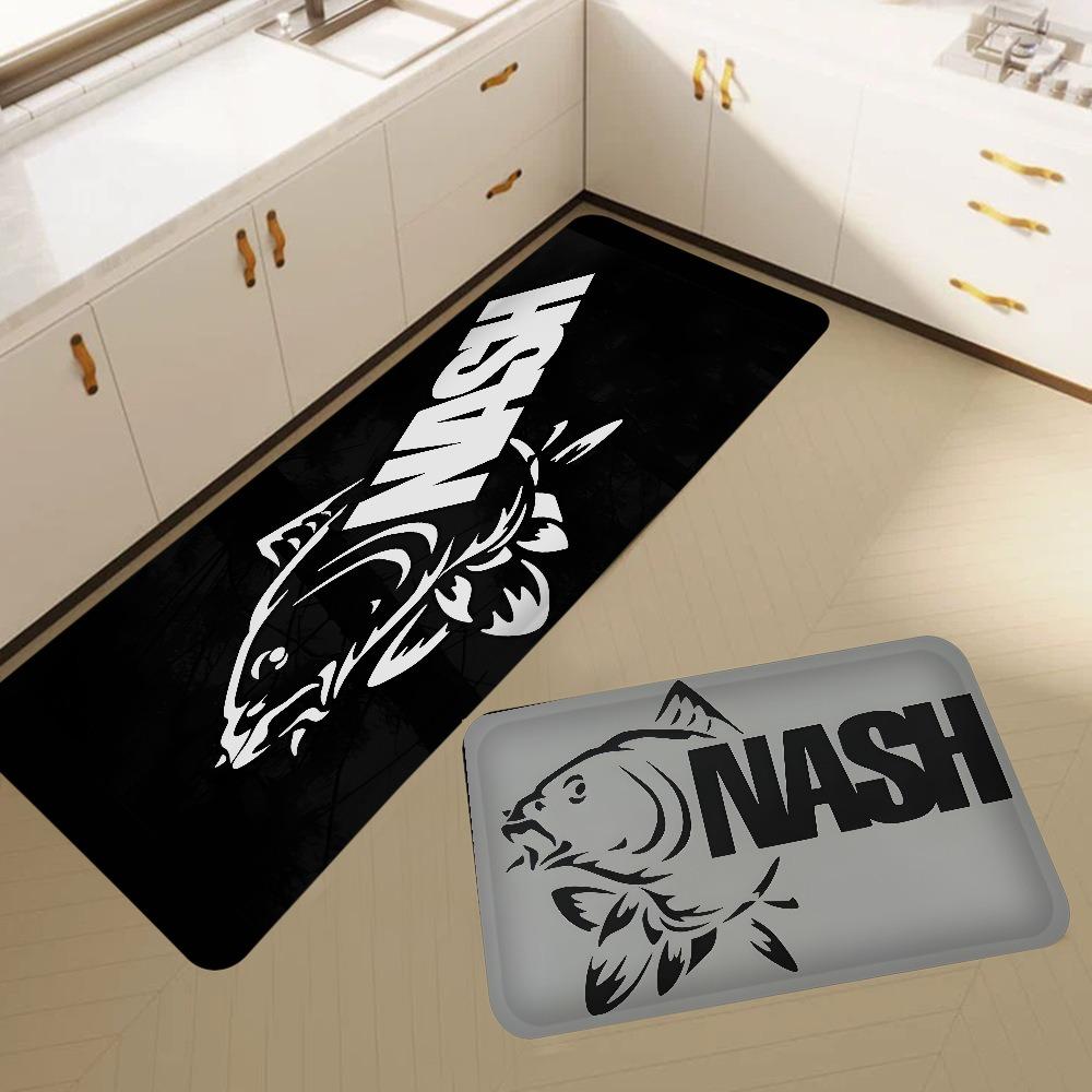Nash Fishing Logo Large Carpet Rug for Home Living Room Bedroom Sofa Doormat Decor Kids Play Area Rug Carpet Non-slip Floor Mat