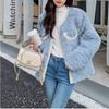 Xiaoxiangfeng Sweet Imitation Lamb Wool Coat Feminine Short Loose Top Fur Integrated Coat Winter Women