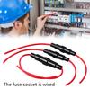 Pack of 10 Glass Fuse Holders ABS & Brass Fuse Tube Socket Universal Glass Fuse Holders Simple Operate for Inspection