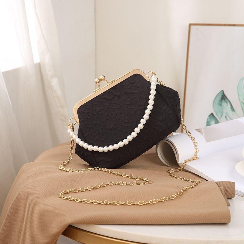 Pearl bag summer portable shell bag mini new Chinese style bag chain bag 2026 beaded messenger women's bag